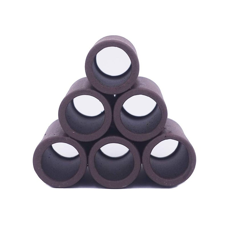 DOHO Aquarium Cave Handmade Brown Ceramic Shelters - Shrimp and Small Fish Habitat, Breeding Tube, Hiding cave - Hideaway Pipes Reduce Stress, Encourage Spawning - Aquarium Decorative Six Holes - Image 2